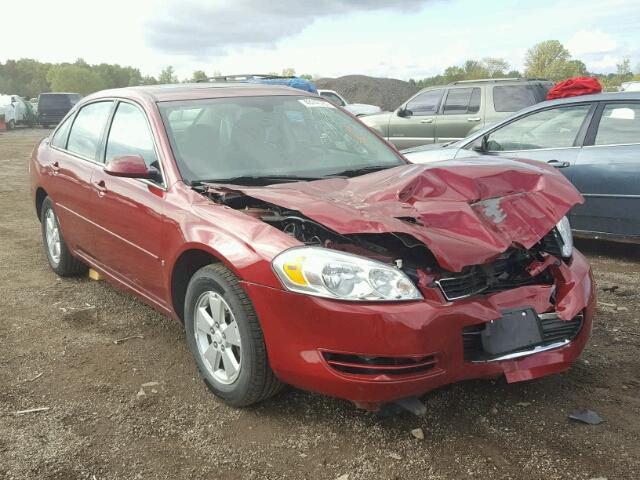 2G1WT58K989157573 - 2008 CHEVROLET IMPALA LT BURGUNDY photo 1