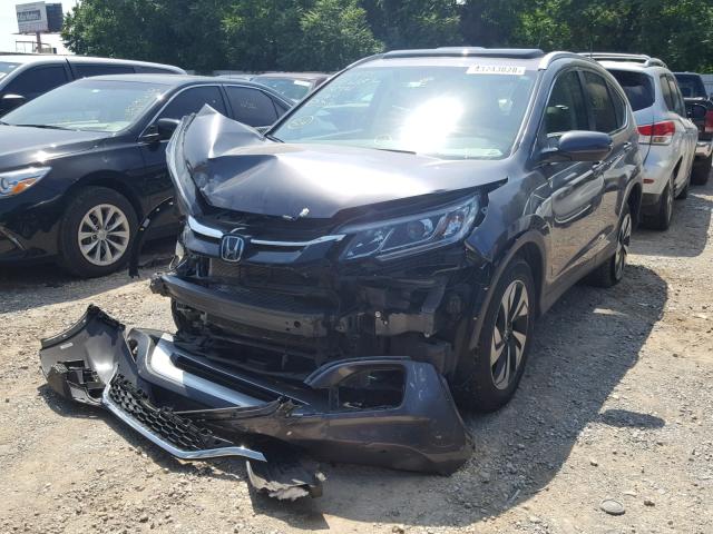 5J6RM4H95FL070164 - 2015 HONDA CR-V TOURI GRAY photo 2