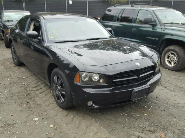 2B3KA43R58H117203 - 2008 DODGE CHARGER BLACK photo 1