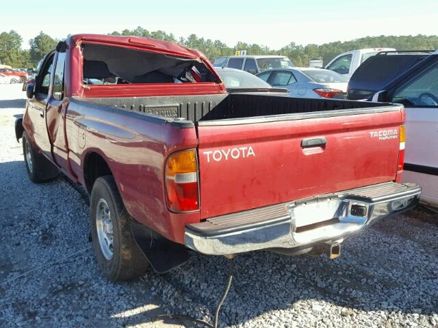 4TASM92N9XZ559641 - 1999 TOYOTA TACOMA BURGUNDY photo 3