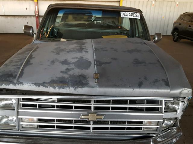 1GCEC14HXGF346809 - 1986 CHEVROLET C10 BLUE photo 7