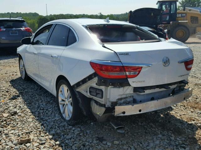 1G4PP5SK7D4138957 - 2013 BUICK VERANO WHITE photo 3