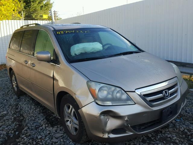 5FNRL387X6B437872 - 2006 HONDA ODYSSEY EX TAN photo 1
