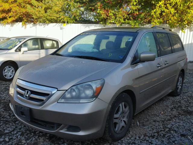 5FNRL387X6B437872 - 2006 HONDA ODYSSEY EX TAN photo 2