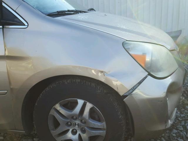 5FNRL387X6B437872 - 2006 HONDA ODYSSEY EX TAN photo 9