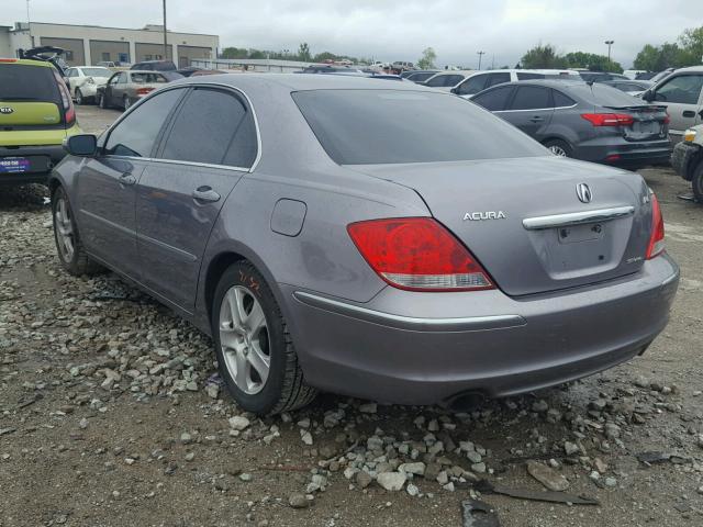 JH4KB16688C001782 - 2008 ACURA RL GRAY photo 3