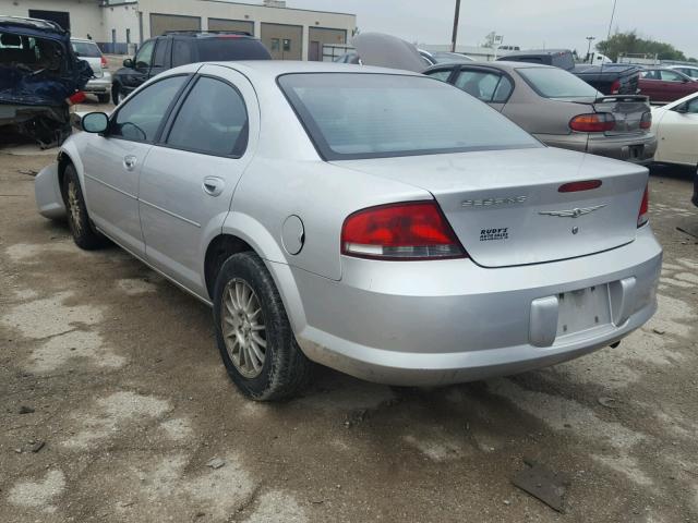 1C3EL46X74N226283 - 2004 CHRYSLER SEBRING LX SILVER photo 3