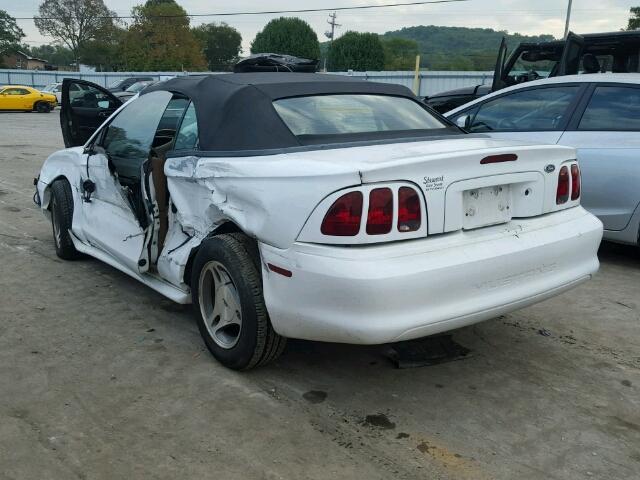 1FAFP4448WF172525 - 1998 FORD MUSTANG WHITE photo 3