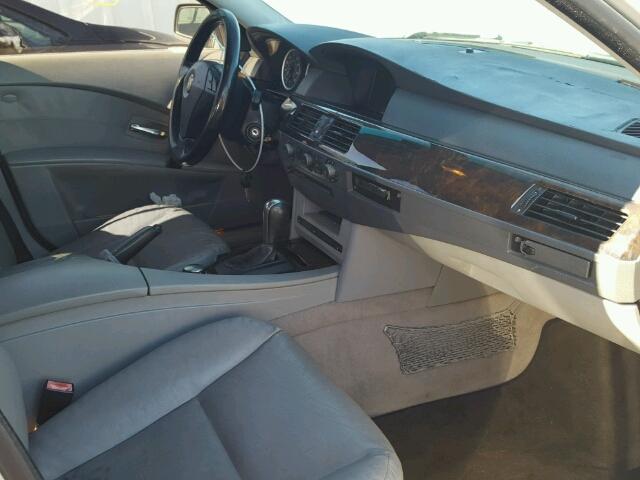 WBANA73544B805137 - 2004 BMW 530 I SILVER photo 5