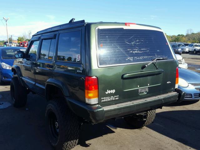 1J4FJ68S7WL173676 - 1998 JEEP CHEROKEE S GREEN photo 3