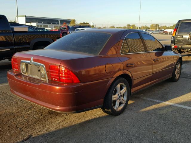 1LNHM87A22Y628016 - 2002 LINCOLN LS MAROON photo 4