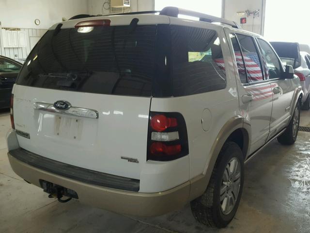 1FMEU74E27UA79128 - 2007 FORD EXPLORER E WHITE photo 4