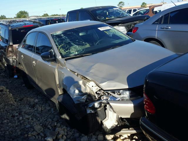 3VW2K7AJ9DM230798 - 2013 VOLKSWAGEN JETTA BASE GOLD photo 1
