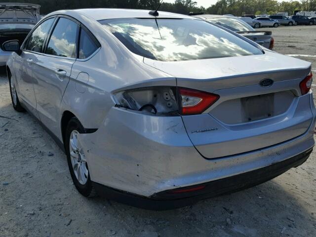 1FA6P0G78F5124415 - 2015 FORD FUSION S SILVER photo 3