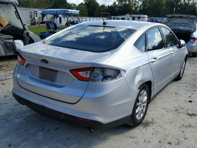 1FA6P0G78F5124415 - 2015 FORD FUSION S SILVER photo 4