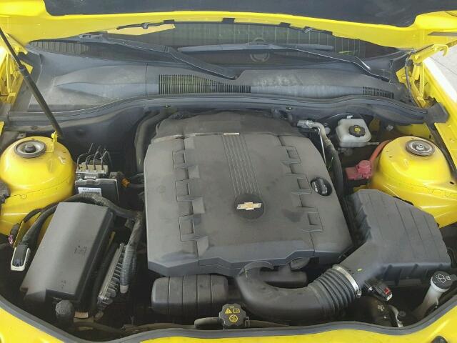 2G1FA1E37E9179336 - 2014 CHEVROLET CAMARO LS YELLOW photo 7