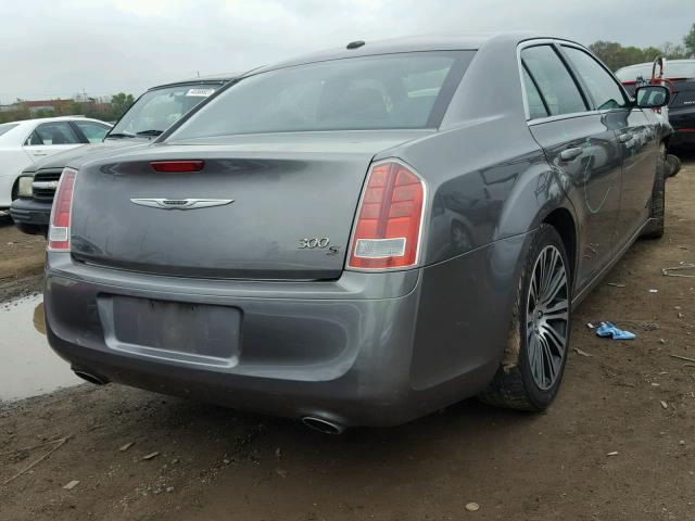 2C3CCABG6CH274599 - 2012 CHRYSLER 300 V6 GRAY photo 4