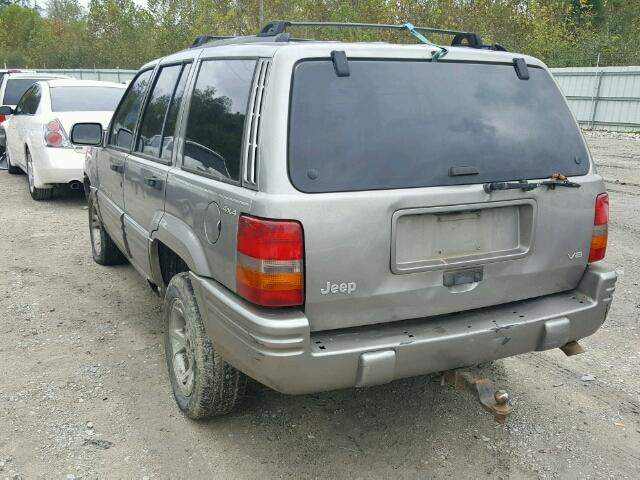 1J4GZ78Y6WC298739 - 1998 JEEP GRAND CHER GRAY photo 3