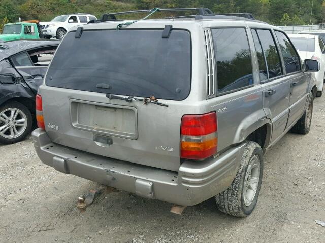 1J4GZ78Y6WC298739 - 1998 JEEP GRAND CHER GRAY photo 4