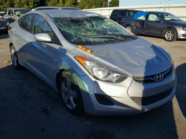 5NPDH4AE8DH351890 - 2013 HYUNDAI ELANTRA GL SILVER photo 1