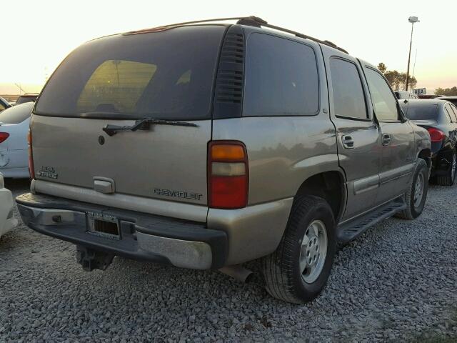 1GNEC13ZX2R266757 - 2002 CHEVROLET TAHOE C150 BEIGE photo 4