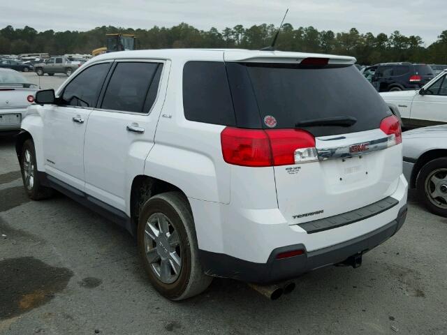 2CTALBEW7A6323995 - 2010 GMC TERRAIN SL WHITE photo 3