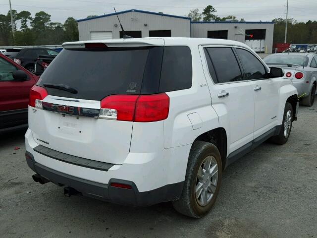 2CTALBEW7A6323995 - 2010 GMC TERRAIN SL WHITE photo 4