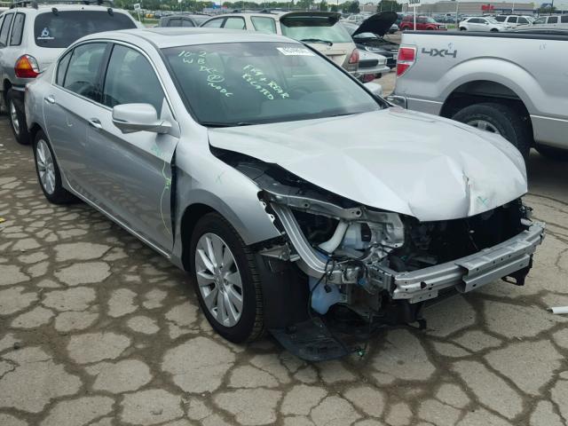 1HGCR3F82DA048358 - 2013 HONDA ACCORD SILVER photo 1