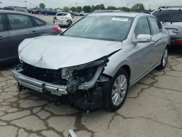 1HGCR3F82DA048358 - 2013 HONDA ACCORD SILVER photo 2