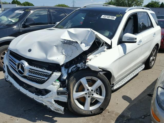 4JGDA5HB6JB104365 - 2018 MERCEDES-BENZ GLE 350 4M WHITE photo 2