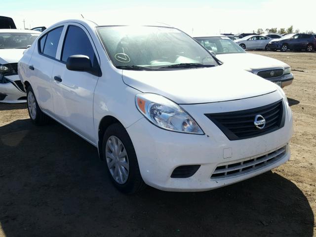 3N1CN7AP1EL839509 - 2014 NISSAN VERSA WHITE photo 1