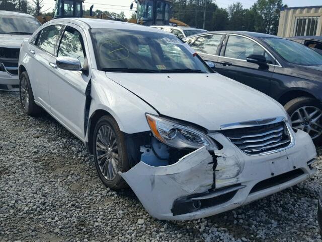 1C3BC2FG8BN581063 - 2011 CHRYSLER 200 LIMITE WHITE photo 1