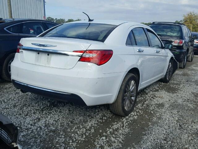 1C3BC2FG8BN581063 - 2011 CHRYSLER 200 LIMITE WHITE photo 4