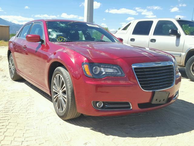 2C3CCAGG1DH619080 - 2013 CHRYSLER 300 V6 RED photo 1