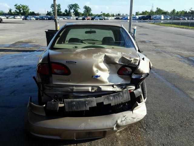 1G1JC524027286881 - 2002 CHEVROLET CAVALIER B BEIGE photo 9