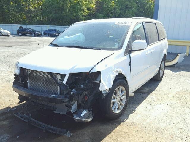 2C4RDGCG2ER478575 - 2014 DODGE GRAND CARA WHITE photo 2