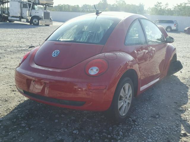 3VWPW31C39M518571 - 2009 VOLKSWAGEN NEW BEETLE RED photo 4