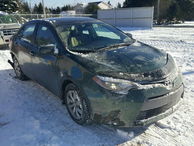 2T1BURHE7GC637663 - 2016 TOYOTA COROLLA L GREEN photo 1