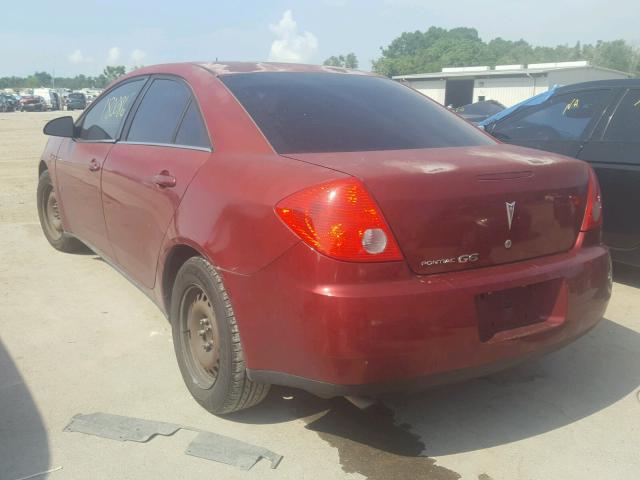 1G2ZF57B884168911 - 2008 PONTIAC G6 VALUE L MAROON photo 3