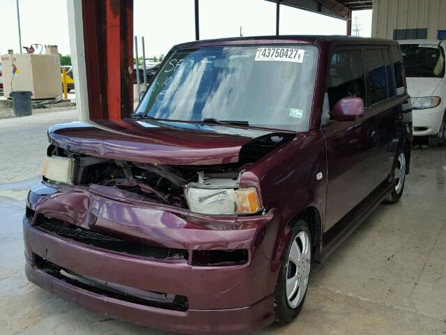 JTLKT324950210531 - 2005 TOYOTA SCION XB PURPLE photo 2