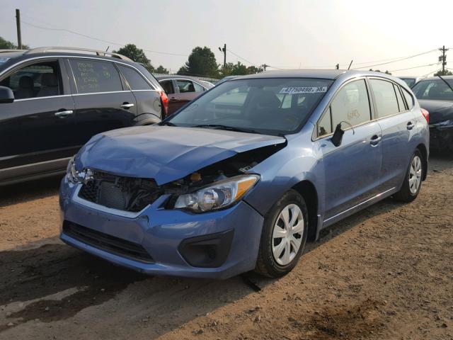 JF1GPAA61E8248842 - 2014 SUBARU IMPREZA BA BLUE photo 2