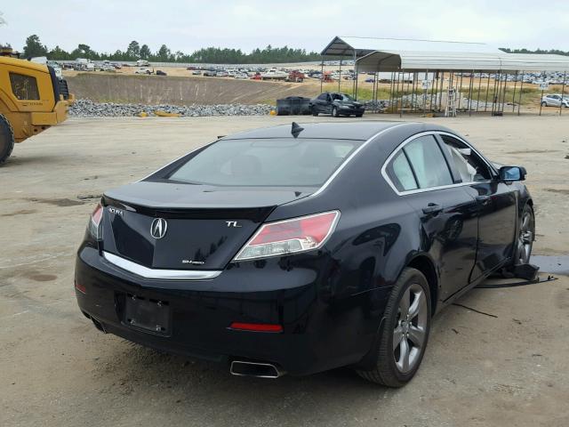 19UUA9F5XCA007365 - 2012 ACURA TL BLACK photo 4