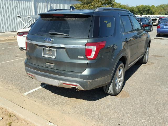 1FM5K8DH2GGA01842 - 2016 FORD EXPLORER X GREEN photo 4