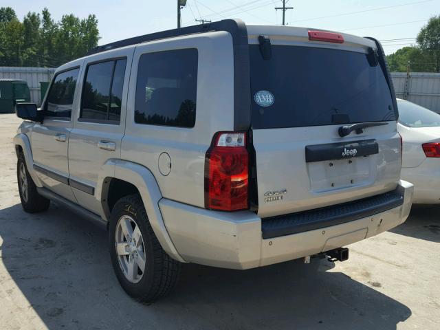 1J8HG48K87C670490 - 2007 JEEP COMMANDER Qızıl foto 3