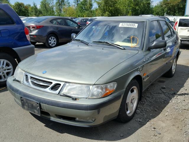 YS3DD55N9X2084740 - 1999 SAAB 9-3 S GREEN photo 2