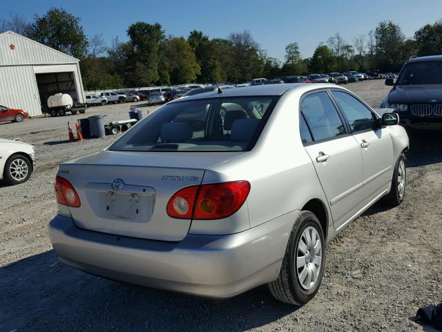 1NXBR32E24Z221344 - 2004 TOYOTA COROLLA SILVER photo 4