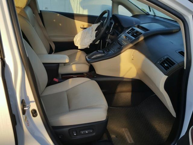 JTHBB1BA4A2014678 - 2010 LEXUS HS WHITE photo 5