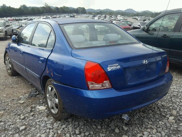 KMHDN46D16U229983 - 2006 HYUNDAI ELANTRA GL BLUE photo 3