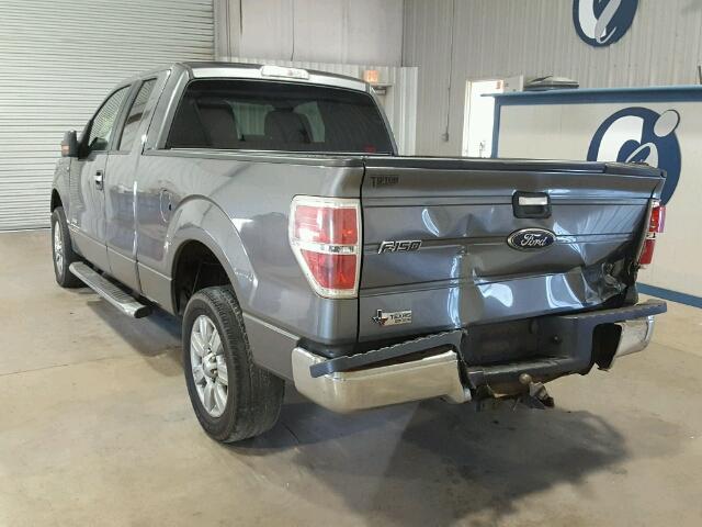 1FTFX1CT2BFB02501 - 2011 FORD F150 GRAY photo 3