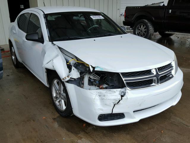 1B3BD4FB3BN598685 - 2011 DODGE AVENGER EX WHITE photo 1